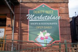 Sign for the Dewitt-Seitz Marketplace in Canal Park Duluth